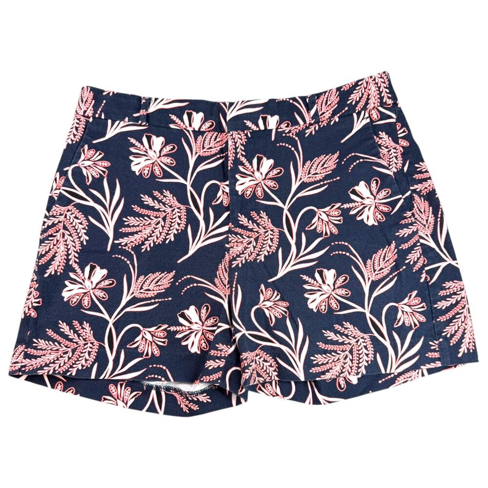 Banana Republic Navy Floral Shorts Womens Size 0 Coastal Boho Cottagecore